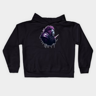 Space Lion bust Kids Hoodie